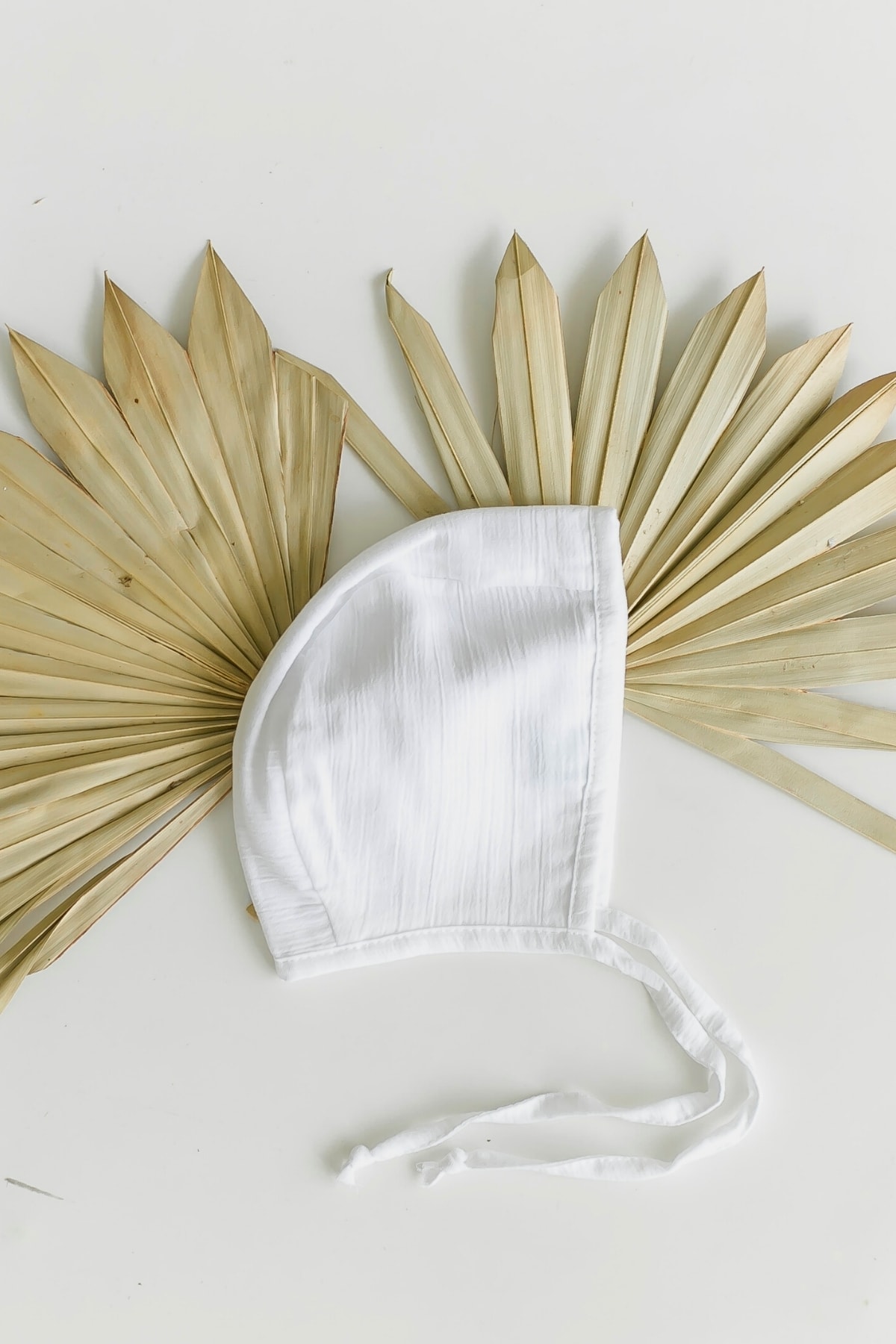 Şile Bezi Bebek Beyaz Bonnet Düz Müslin Şapka