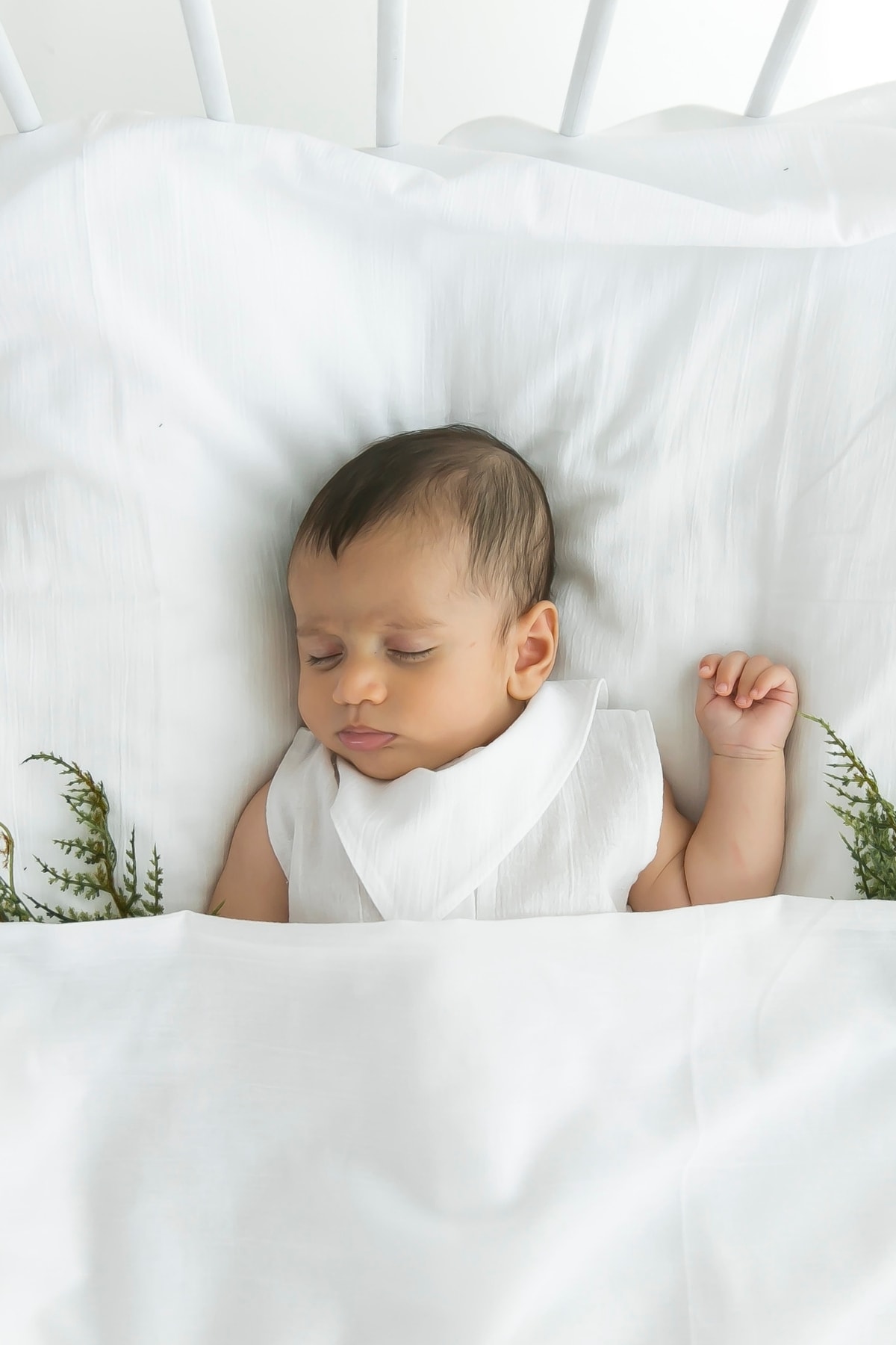 Şile Bezi Bebek Müslin Nevresim Takımı Beyaz