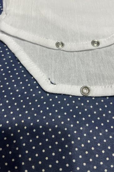 OUTLET 0-3 Ay Şile Bezi Bebek Beyaz Anvelop Çıtçıtlı Body